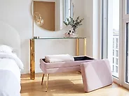 Upholstered Storage Bench DURHAM Velvet Pink_1185965