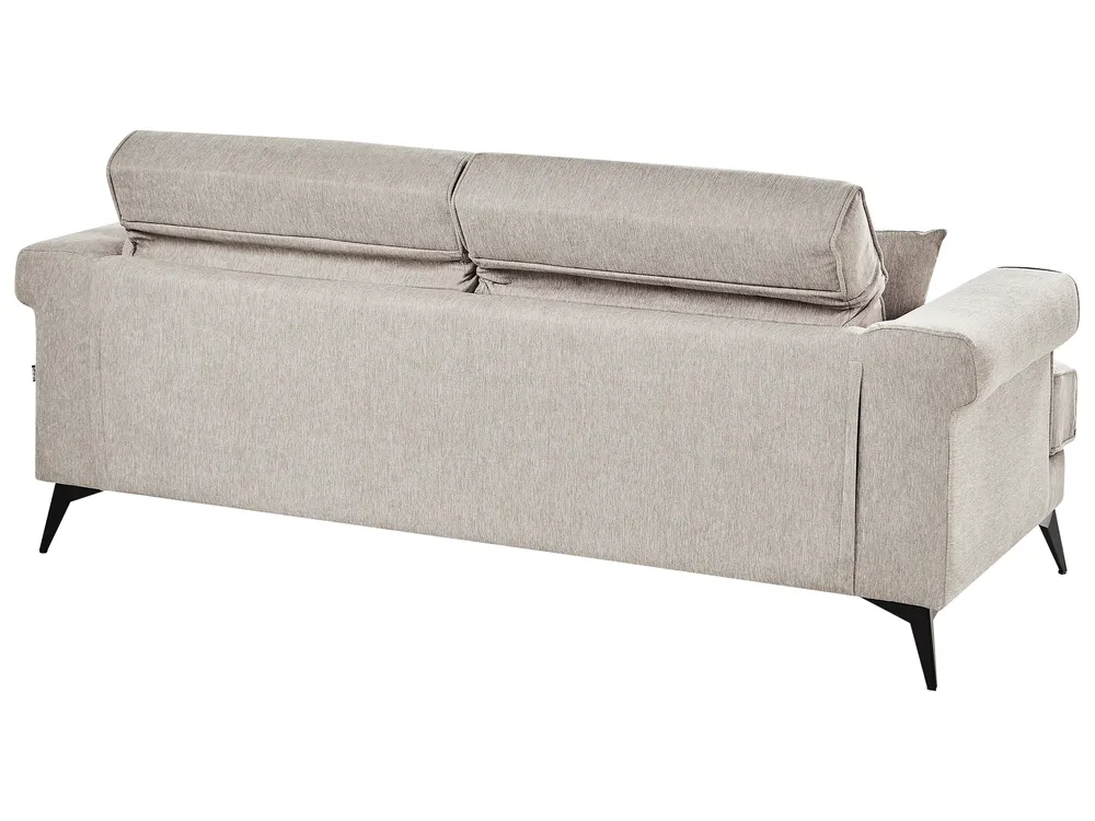 Sofa 3-Sitzer SKIVE Stoff Taupe_946160