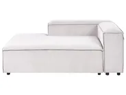 Modul Ecksofa 2-Sitzer ARDAL mit Ottomane Cord Cremeweiß rechtsseitig_1008077