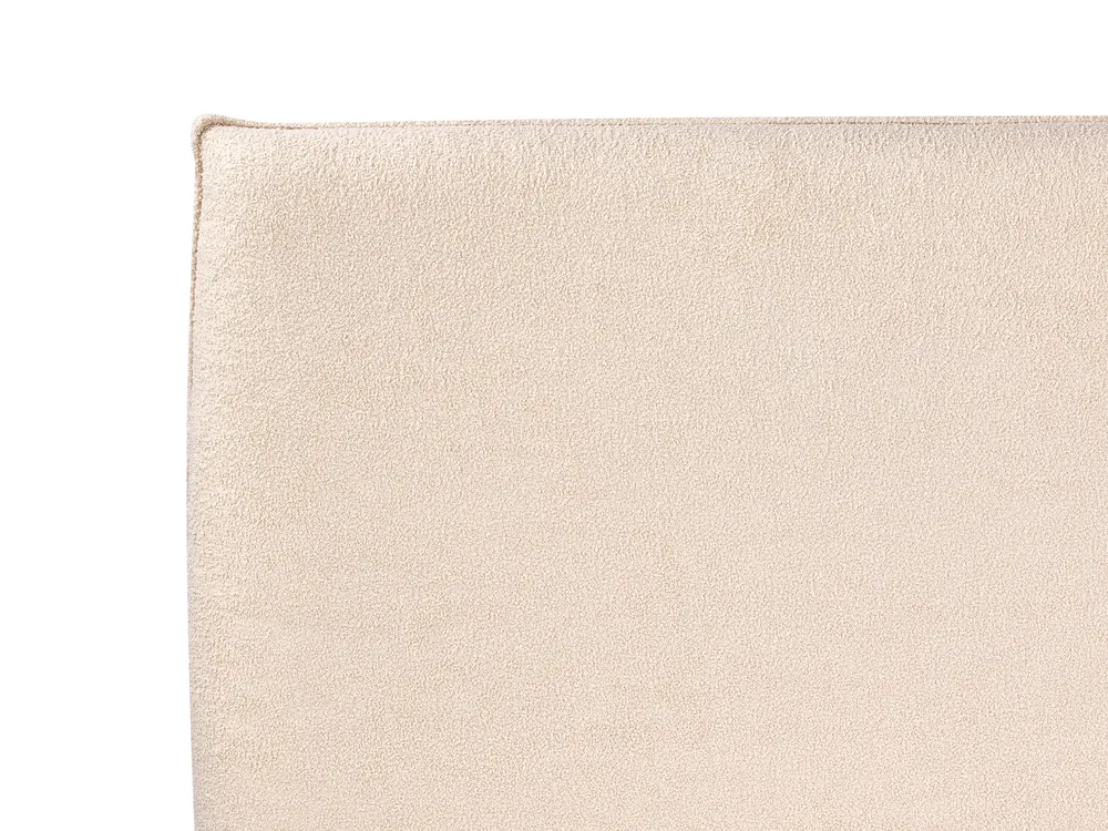 Bed Boucle LAVAUR 160 x 200 cm (EU King Size) Beige_985508