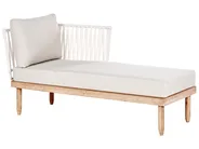 Lounge Set mit Tisch 4-Sitzer CREMONA Akazienholz Weiß linksseitig_1090521