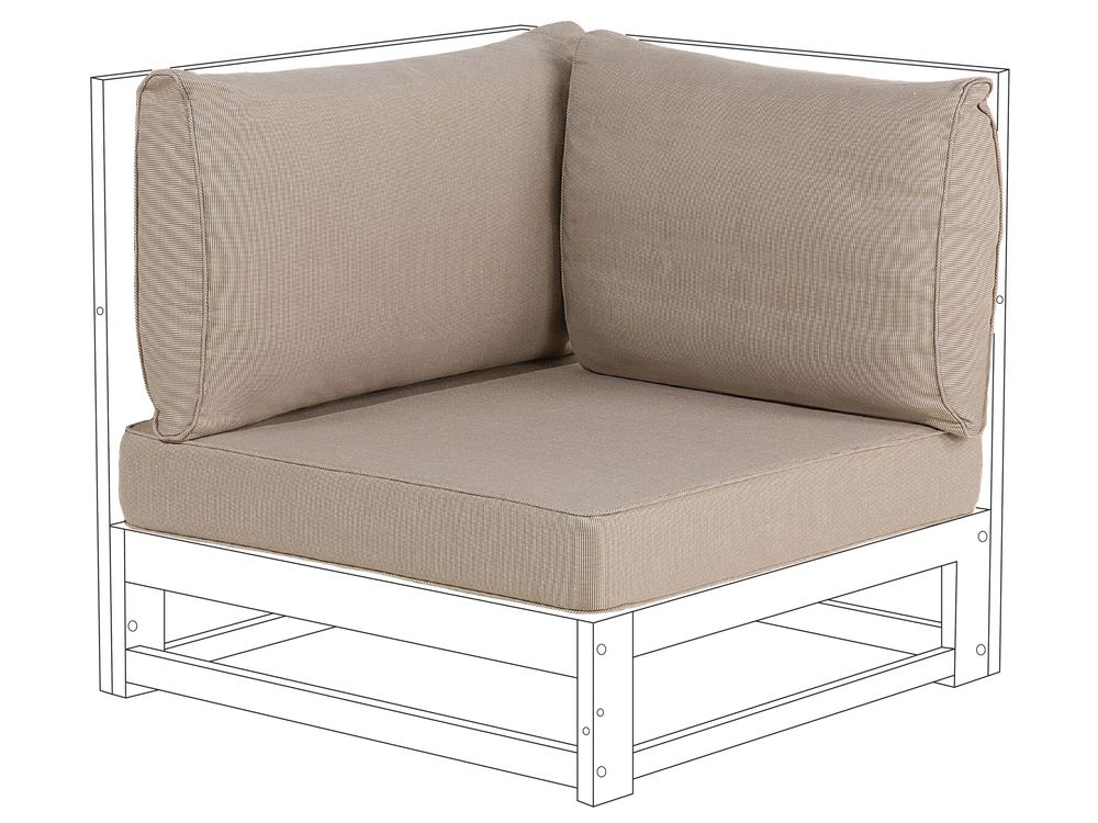 Outdoor Cushion Cover Set TIMOR Taupe