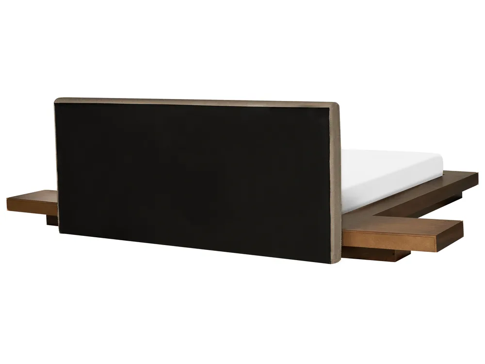 Bett mit Lattenrost Bouclé ZEN 160 x 200 cm Braune Esche_1079964