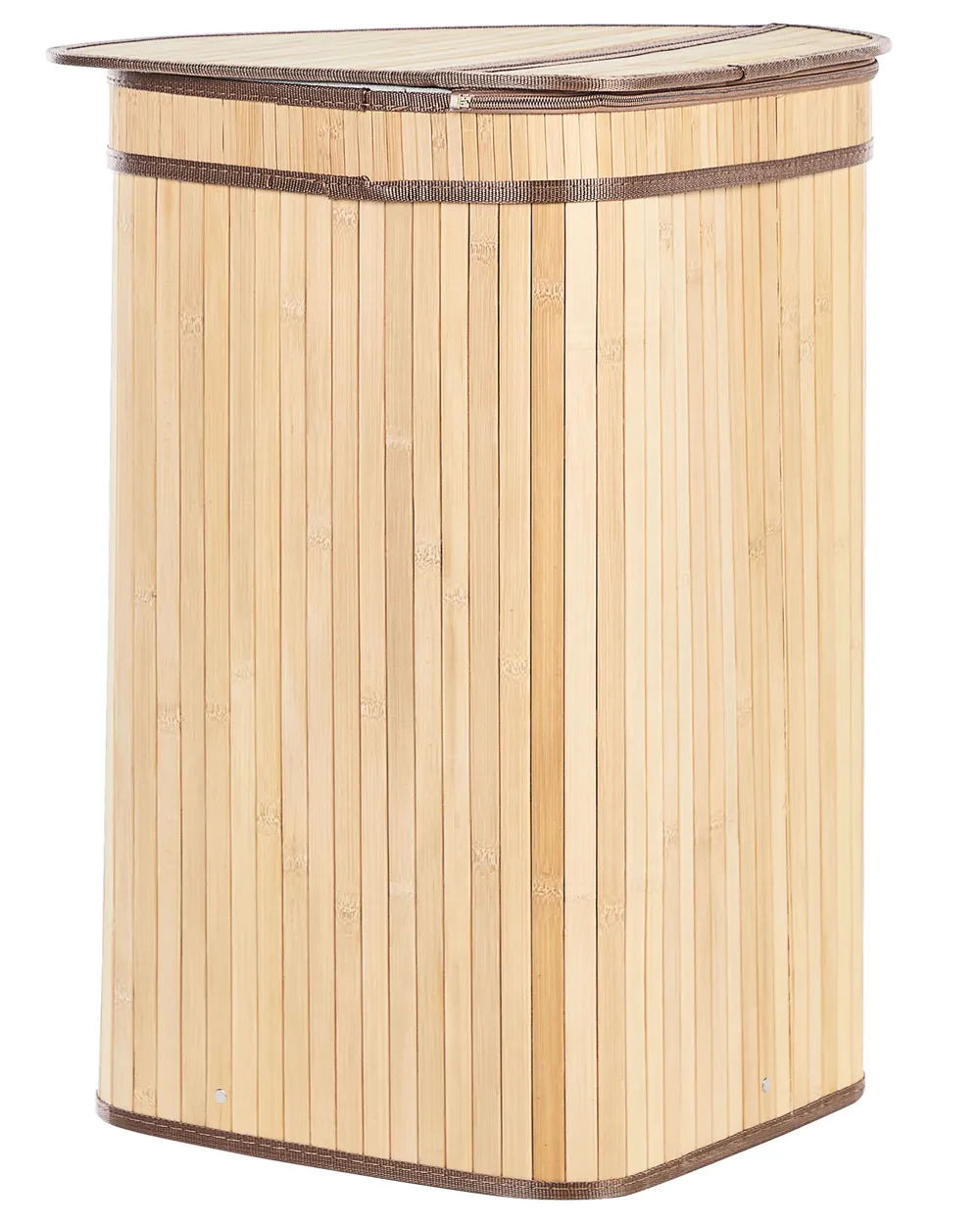Laundry Basket BADULLA Bamboo Light Brown 57 L_849190