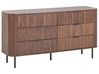 6 Drawer Chest BRADLEY Dark Brown