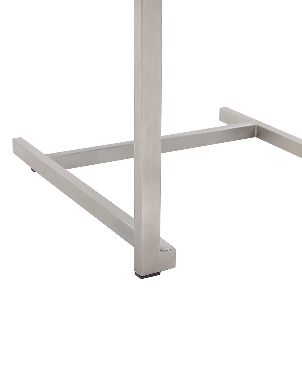 Gartenstuhl 4er Set COSOLETO Edelstahl Beige_818436