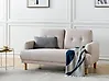 Sofa 2-Sitzer TUVE Stoff Taupe