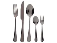 30 Piece Cutlery Set FUSILLI Black_902817