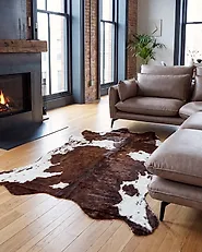Faux Cowhide Rug BOGONG Dark Brown 150 x 200 cm_1179865
