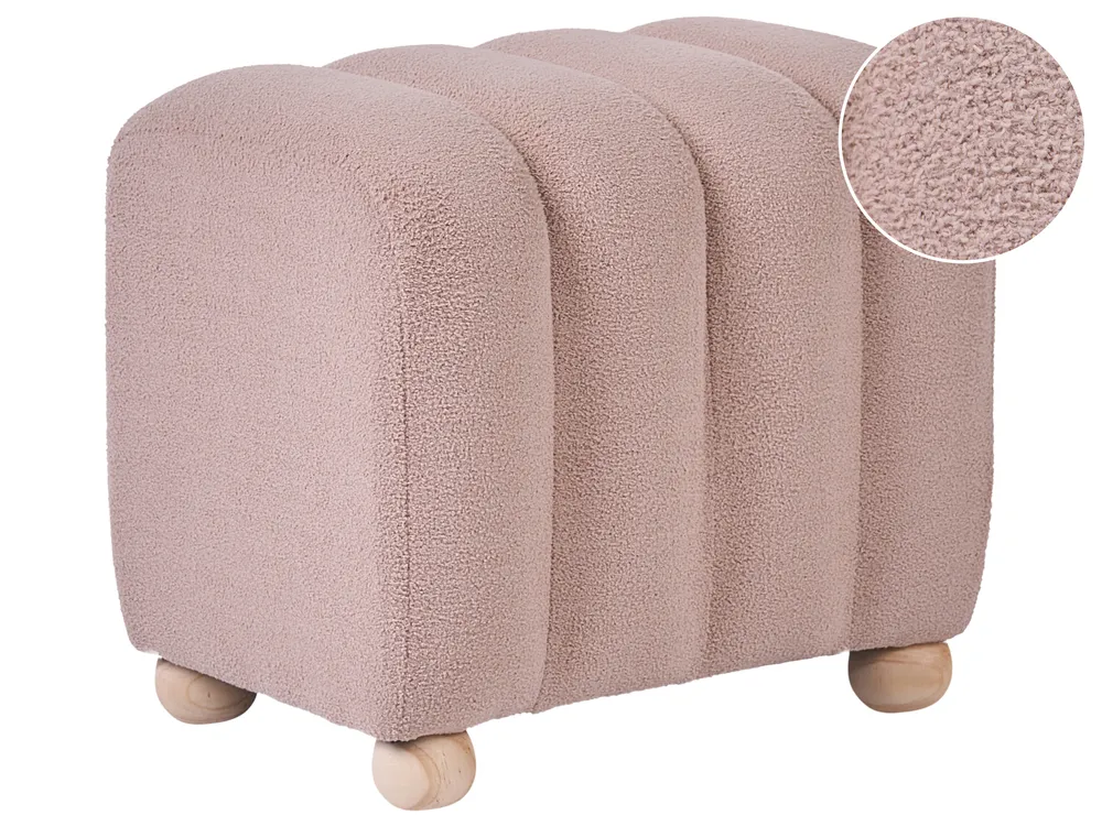 Pouf IDYLLWILD Bouclé Beige