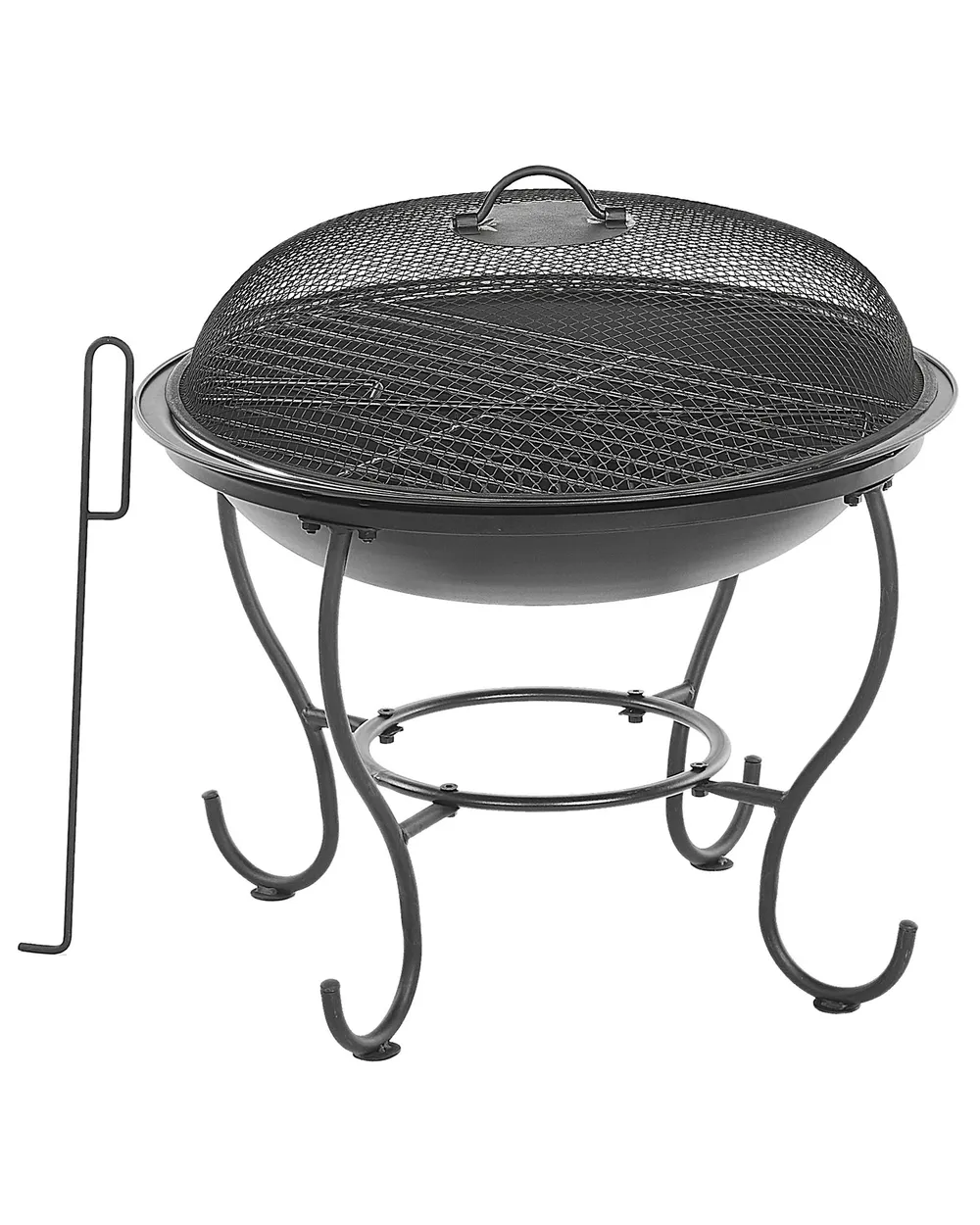 Grill-Feuerstelle NEGARA Metall Schwarz
