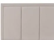 Bett mit Stauraum QUIBERON Stoff Beige 140 x 200 cm_1023297
