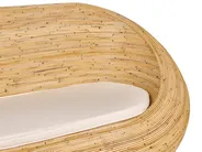 Gartensofa Set 4-Sitzer MAIORI Rattan Naturfarben_928330