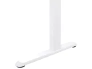 Schreibtisch elektrisch höhenverstellbar KENLY 120 cm 60 cm mit USB-Anschluss Braun / Weiß_840236