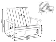 Gartenbank ADIRONDACK 125 cm Hellblau_1011809