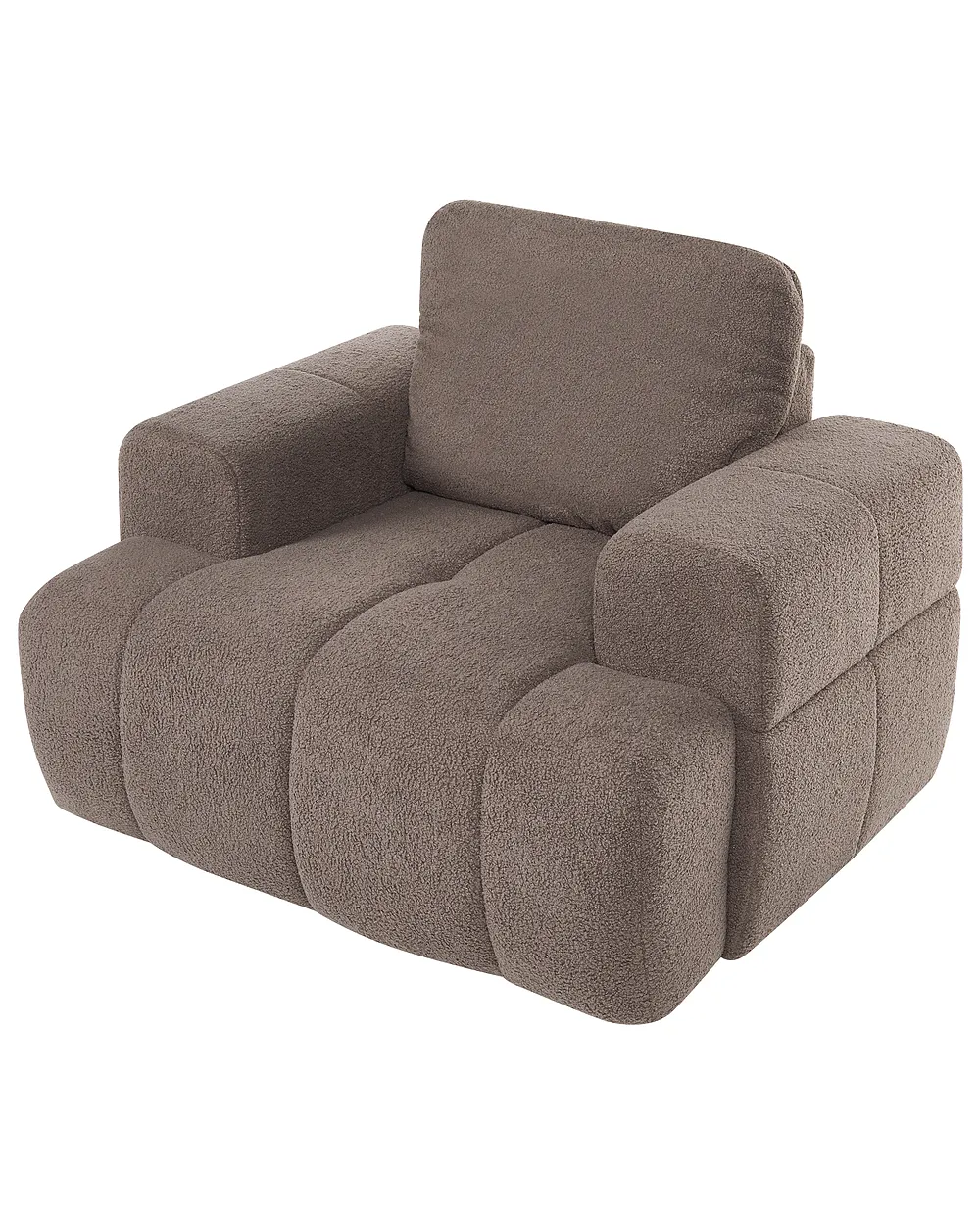 Fauteuil NARILLA Bouclé Taupe_1161490