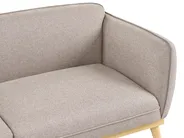 Living Room Set 5 Seater LJUNG Fabric Light Brown_1076511