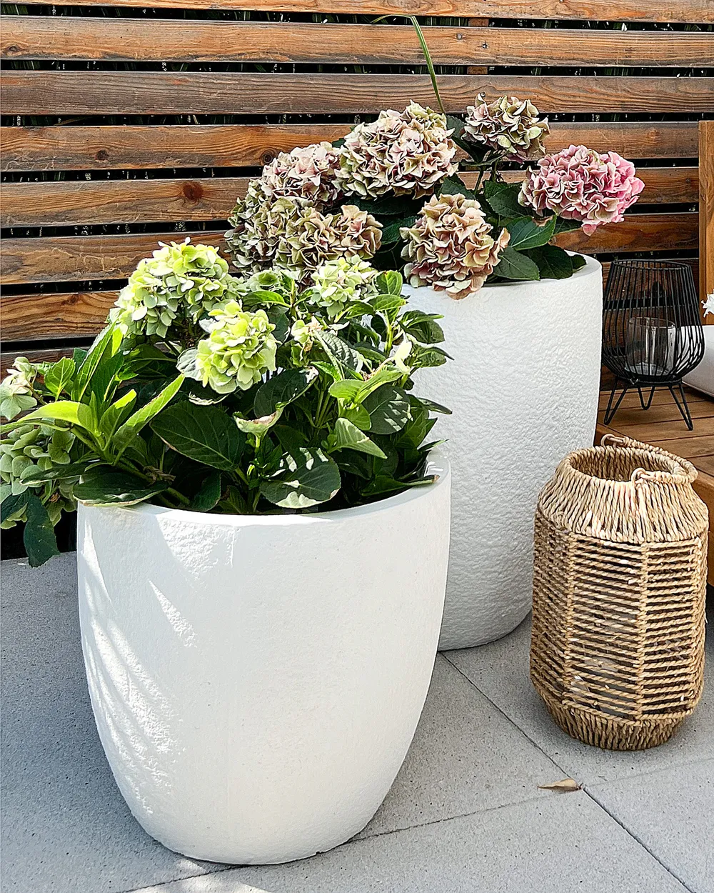 Blumenkübel KANNIA 55 cm Weiß_879555