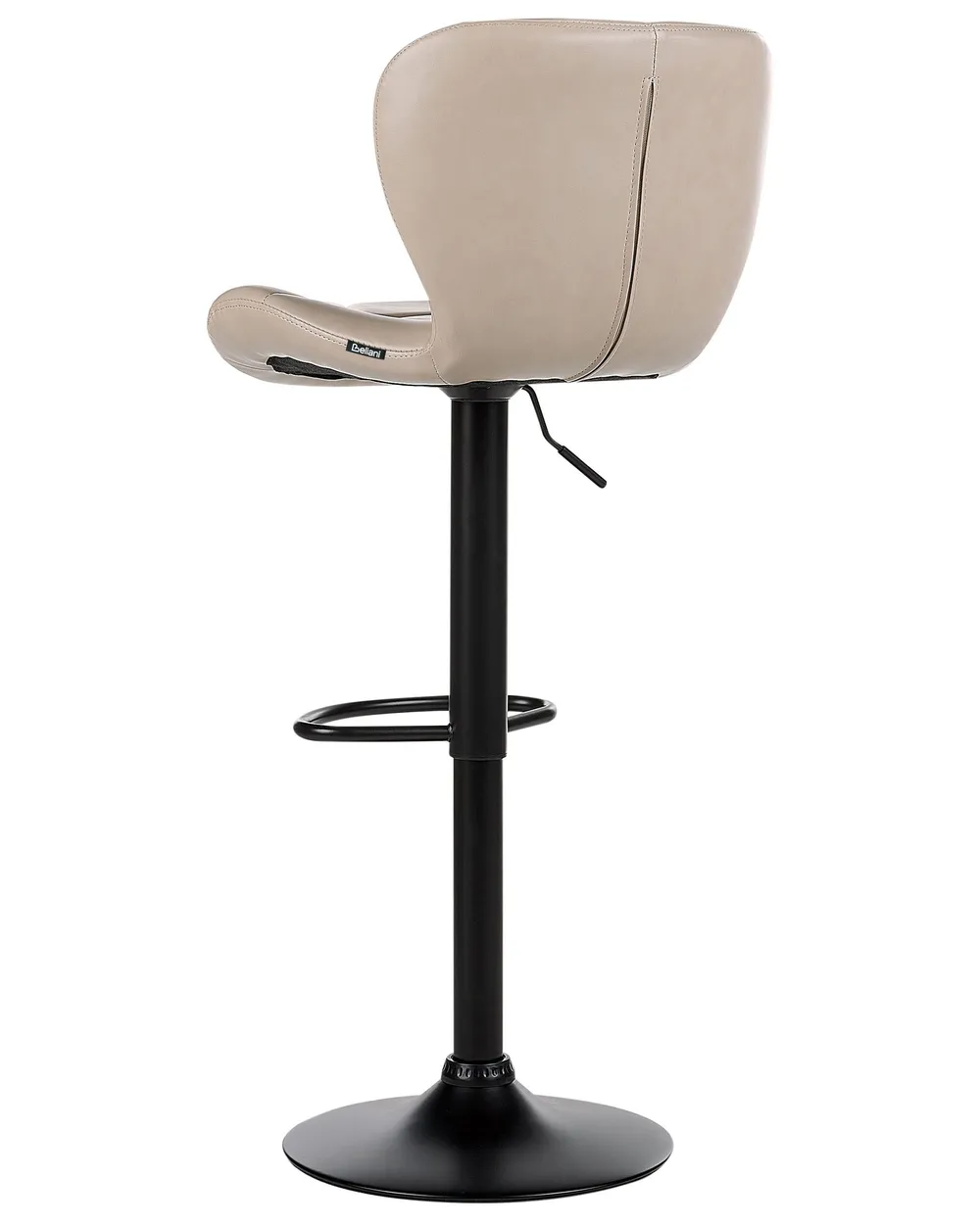 Set mit 2 Barstühlen VALETTA drehbar Kunstleder Hellbeige_894660