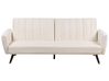 Schlafsofa 3-Sitzer VIMMERBY Stoff Hellbeige