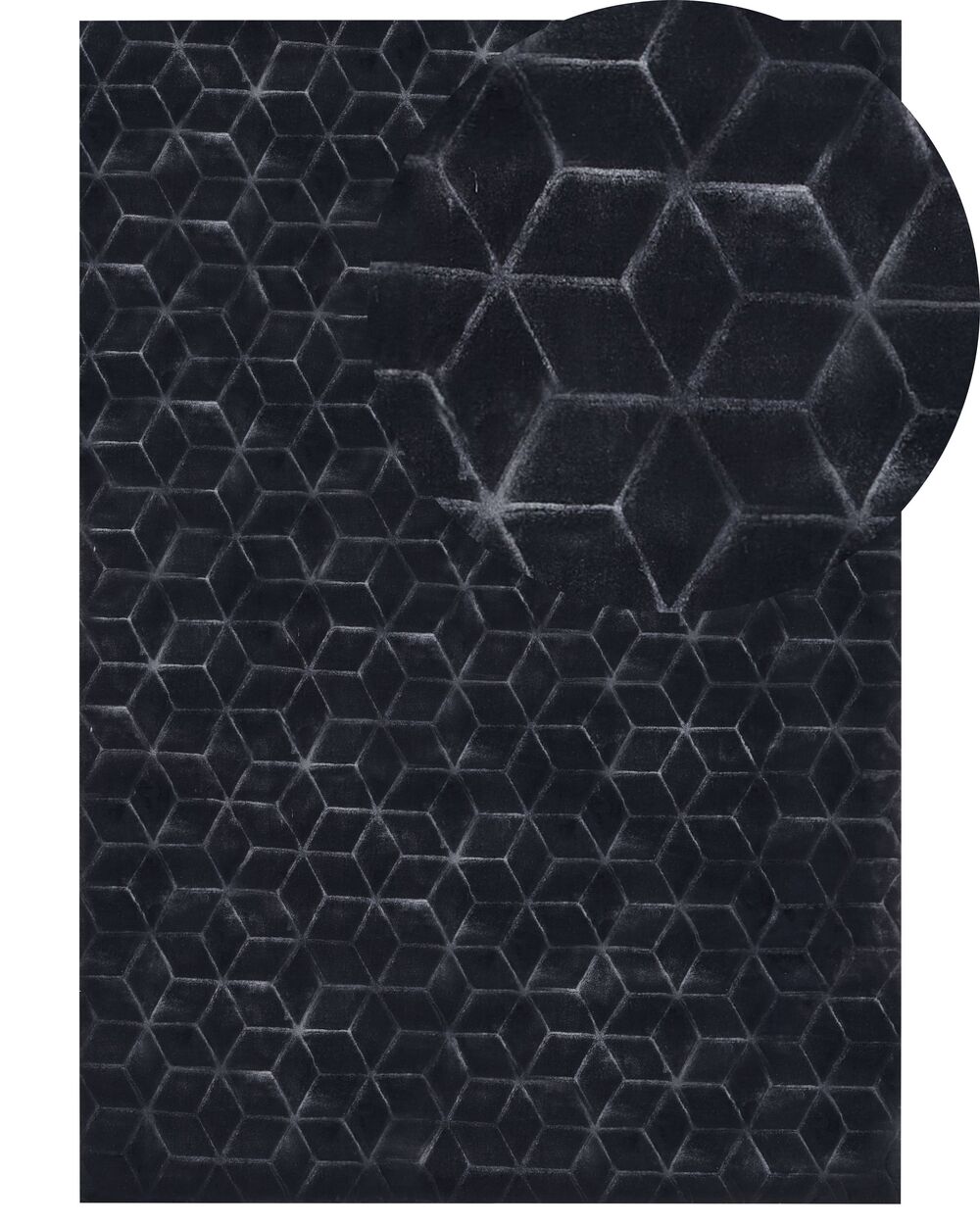 Faux Fur Rug THATTA Black 160 x 230 cm