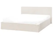 Bett mit Stauraum ORBEY Bouclé Cremeweiß 140 x 200 cm_981708