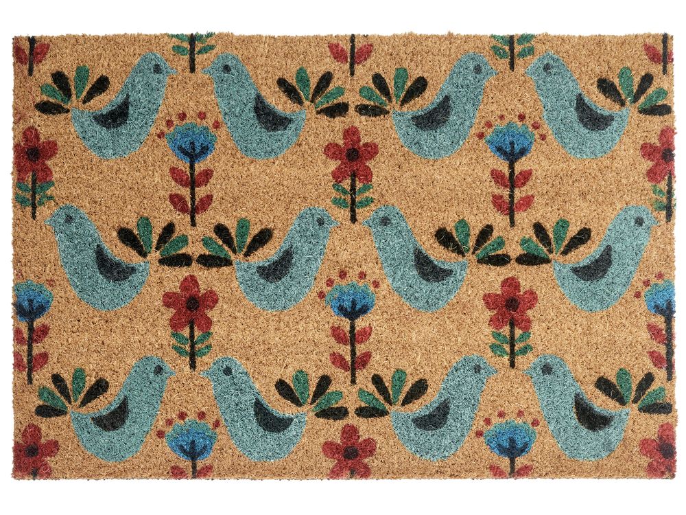 Doormat TANANA Multicolour 40 x 60 cm Bird Coir