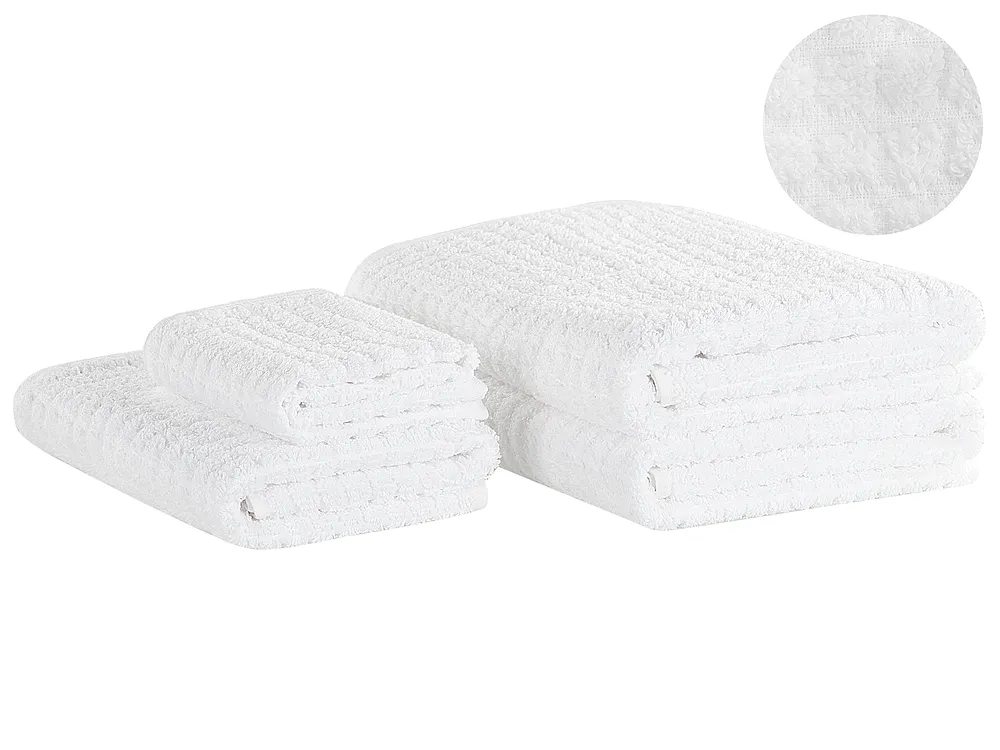 Lot de 4 serviettes ATAI Coton Blanc