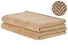 Handtücher 2er Set MITIARO Baumwollfrottee Beige