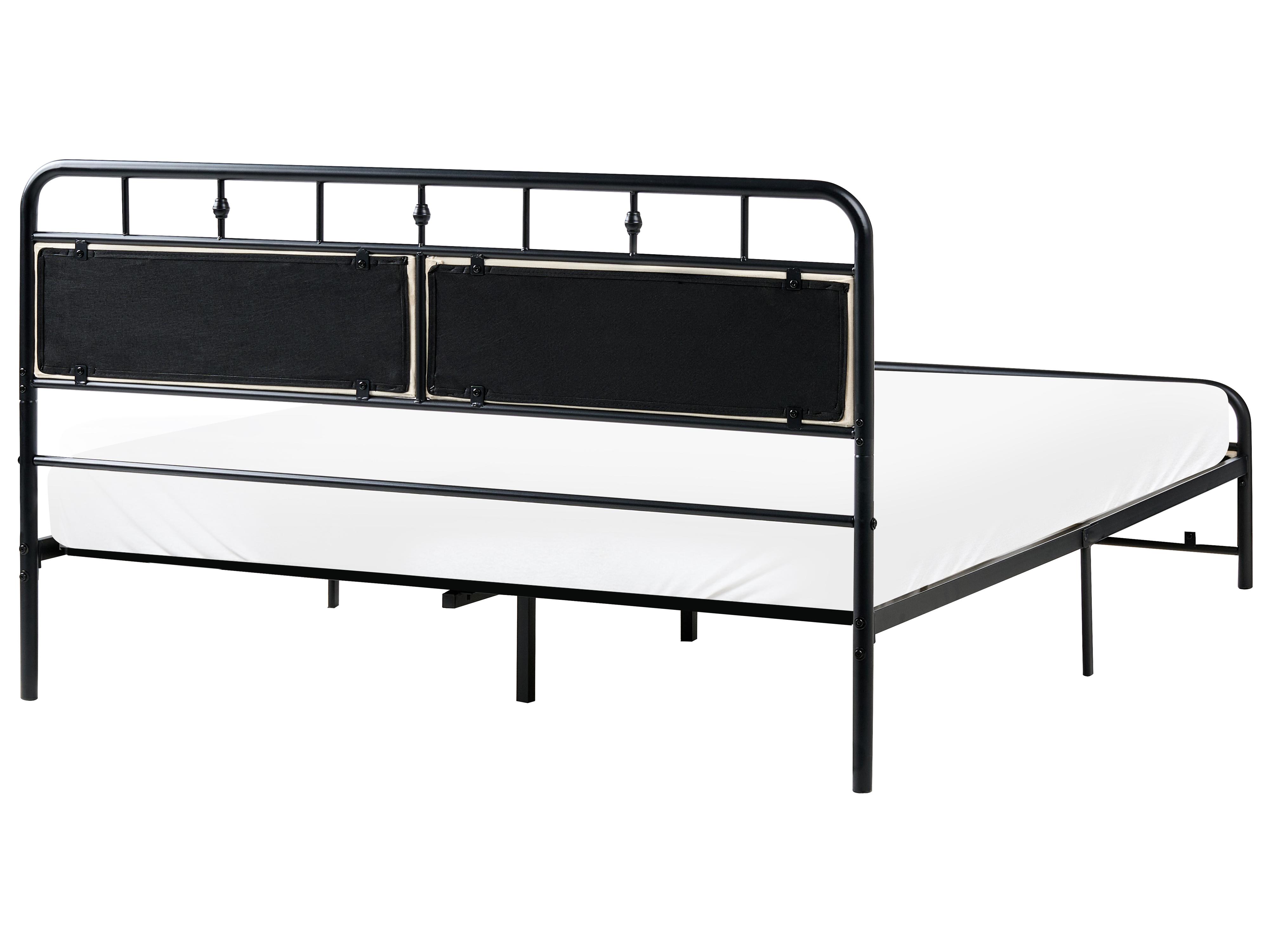 Krevet Metal BREUILLET 160 x 200 cm Crni_1033488