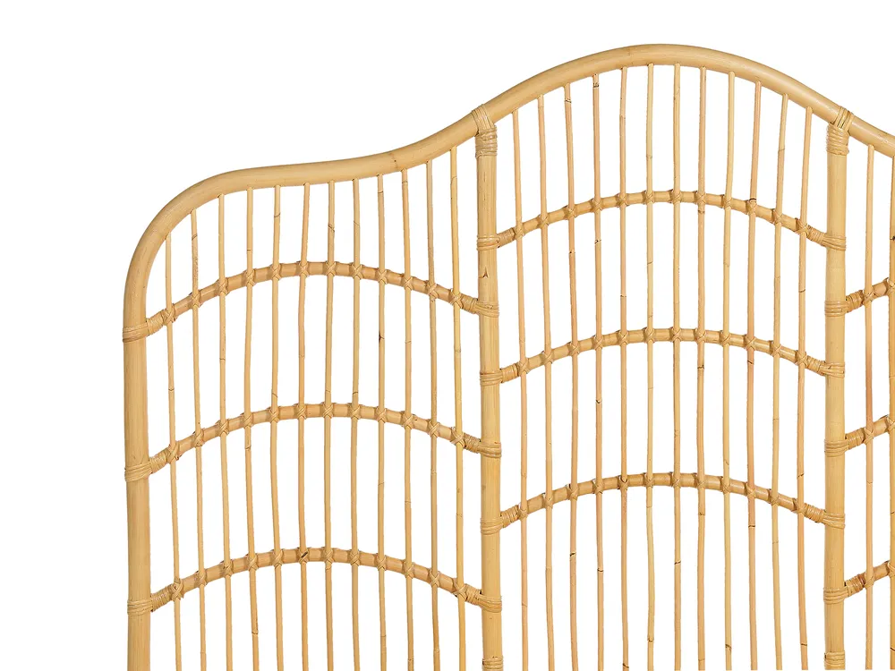 Bett mit Lattenrost Rattan DOMEYROT 180 x 200 cm Hellbraun_868979