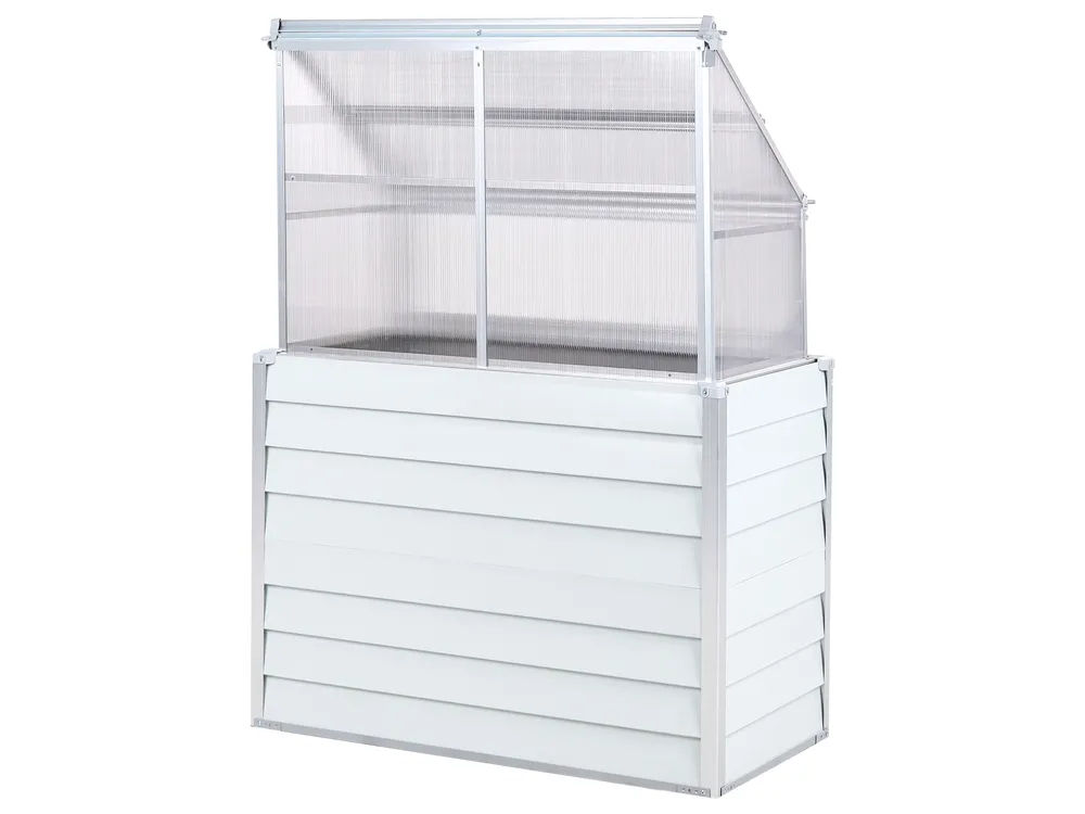 Balkongewächshaus NOVOLI 120 cm 62 cm Cremeweiß_1003886