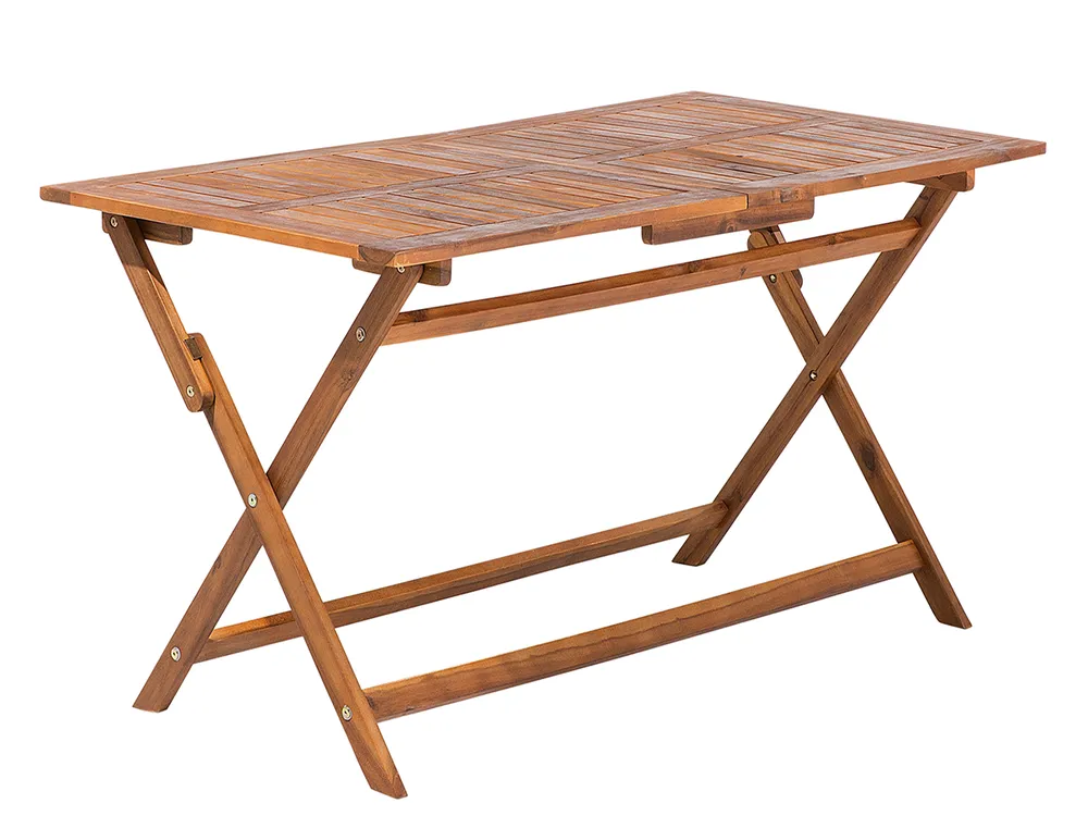 Gartentisch CENTO 140 cm 75 cm Akazienholz Braun