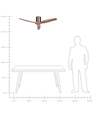 Deckenventilator HARNEY mit Fernbedienung Braun_1133059