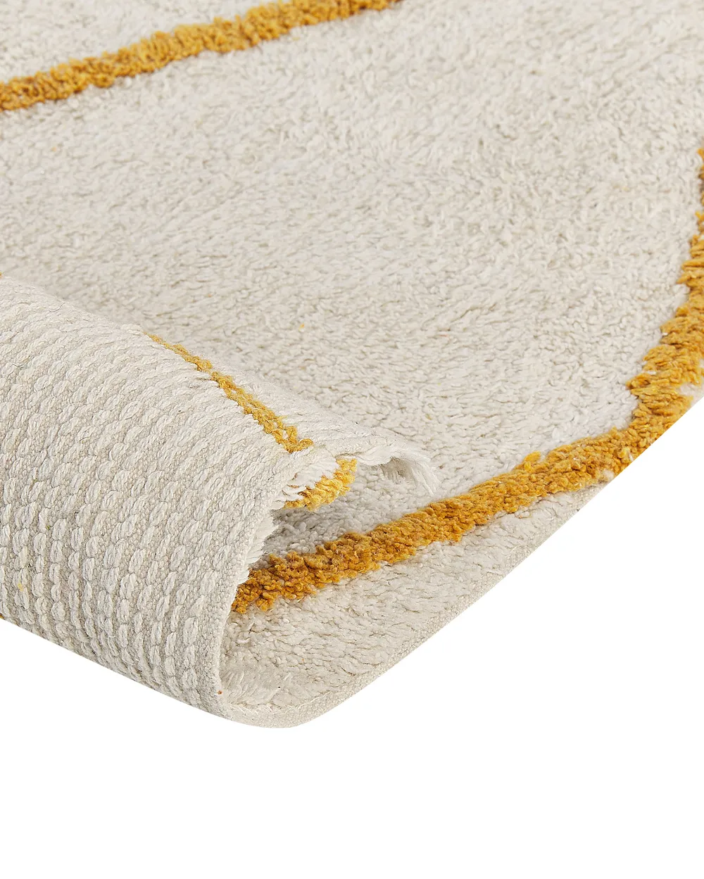 Teppich MARAND Gelb 160 x 230 cm Baumwolle_842997