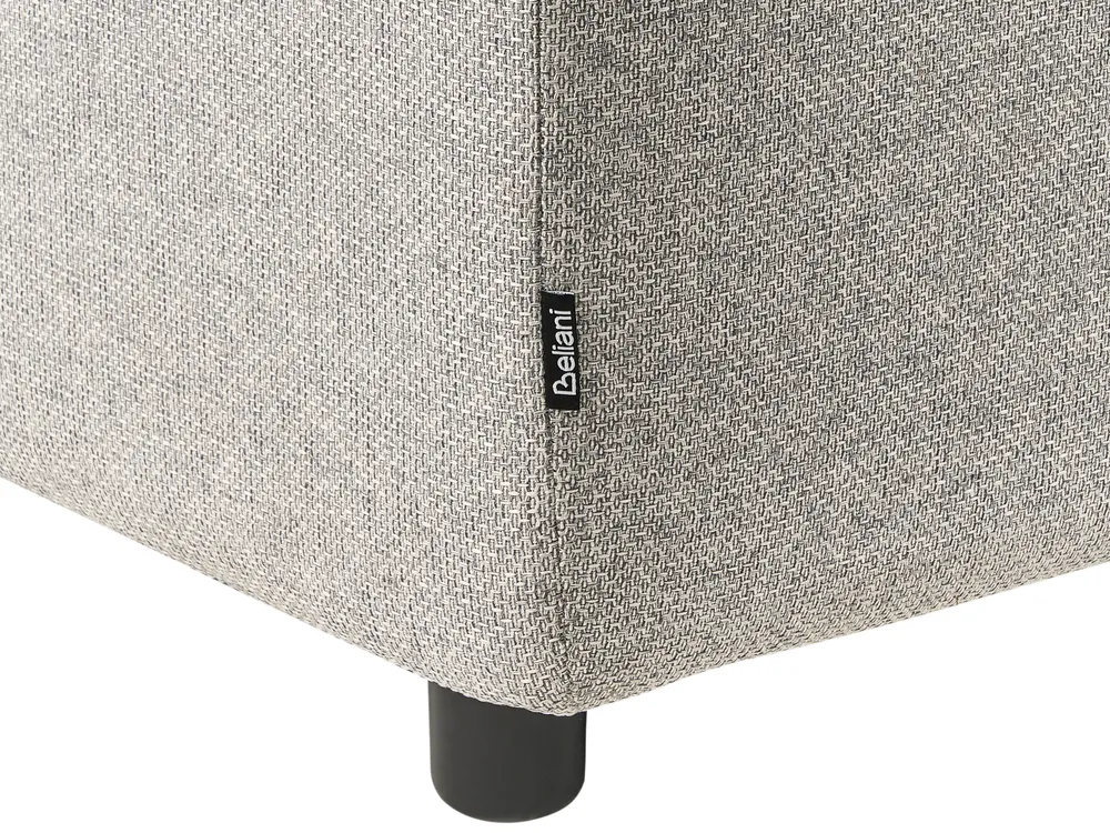 Schlafsofa 2-Sitzer ISHOJ Stoff Hellgrau_939981