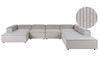 Modular Corner Sofa 5 Seater ARDAL Corduroy Taupe Left Hand