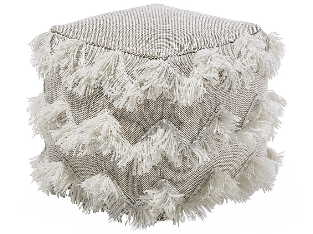 Pouf NASHIK Coton Beige