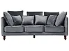 Sofa 3 Seater FENSTAD Velvet Grey