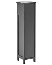 Toilet Paper Cabinet OLATHE Bamboo Wood Black_1031737