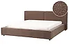 Wasserbett Bouclé LINARDS 180 x 200 cm Braun