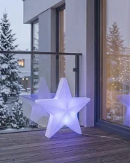 LED-Stehlampe für den Außenbereich OLSAN 76 cm Stern Weiß_1022221