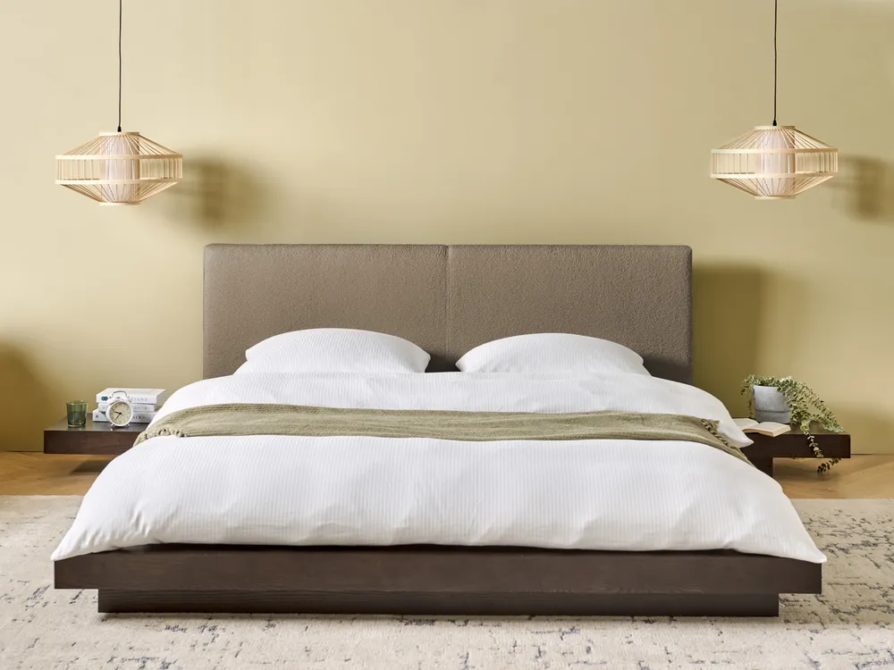 Wasserbett Bouclé ZEN 160 x 200 cm Dunkle Esche_1080144