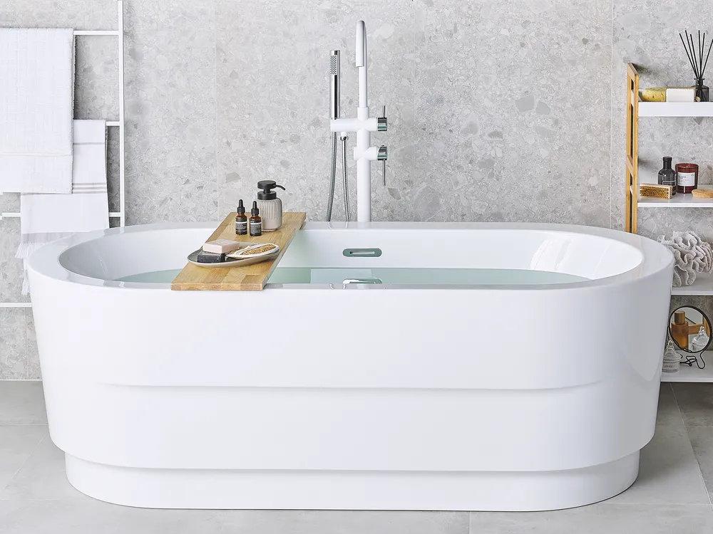 Freistehende Badewanne EMPRESA 170 x 80 cm Weiß