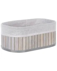 Set od 5 košara TALPE Bambusovo drvo Sivi_849968