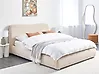 Bett mit Stauraum BLAGNAC Bouclé Hellbeige 160 x 200 cm