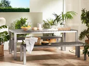 Gartenmöbel Set mit Bänken 6-Sitzer NARDO Grau_47359