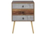 3 Drawer Chest BATLEY Grey Concrete Effect_790407