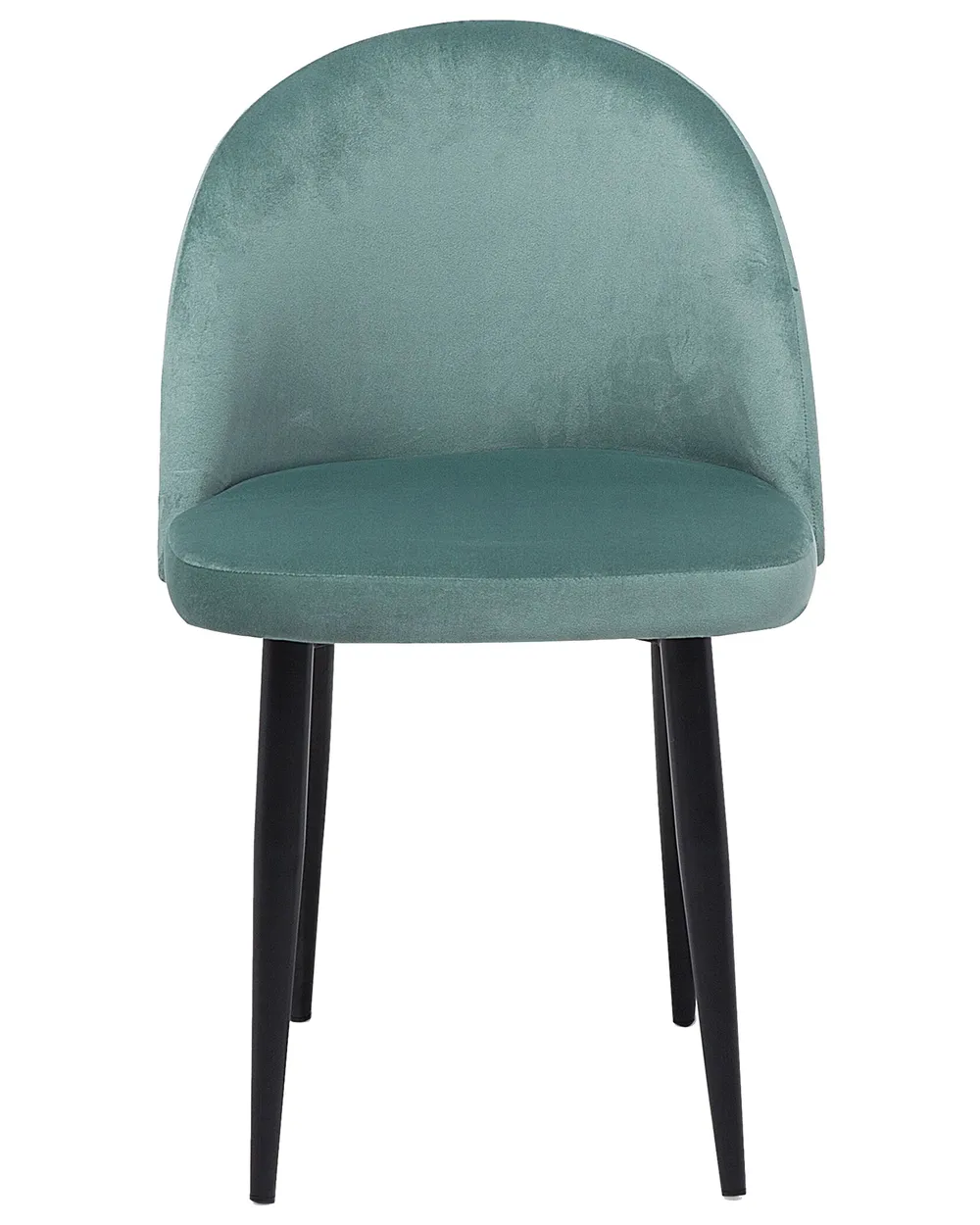 Set of 2 Dining Chairs VISALIA Velvet Mint Green_711008