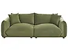 Sofa 3-Sitzer LUVOS Samtstoff Grün